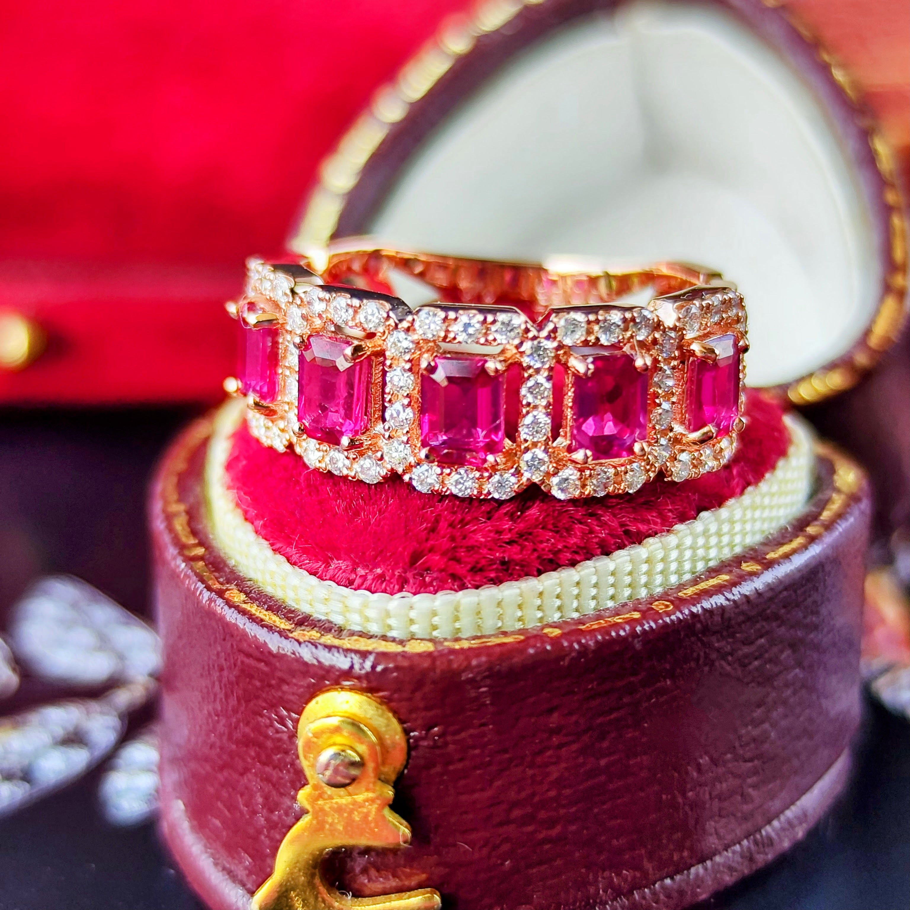 【新品未使用】天然 ルビー ダイヤモンド リング　K10 13号 天然ルビー 1.24ct 天然ダイヤモンド リング – Mico宝飾店