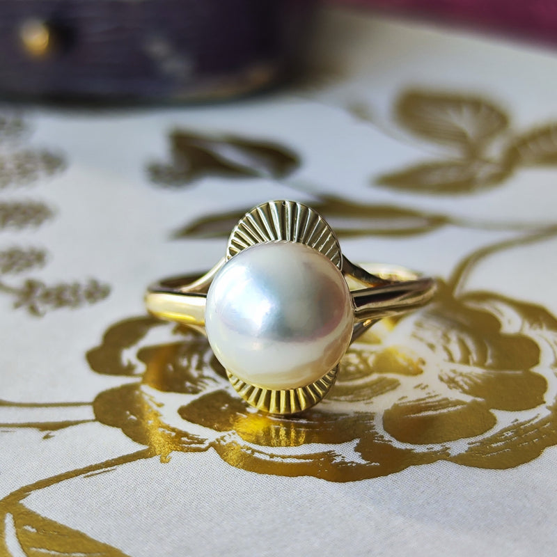 MIKIMOTO ミキモト あこや真珠 ヴィンテージリング