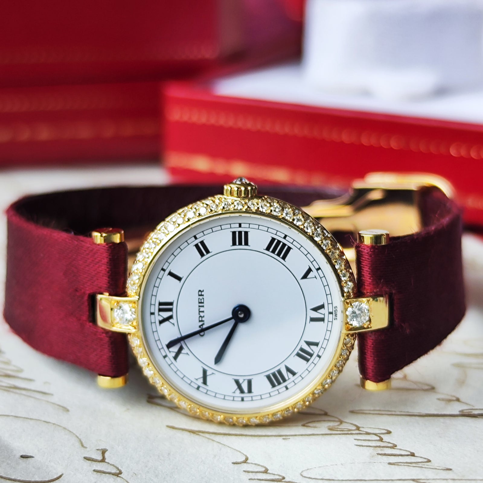 coco様の専用ページ！カルティエ ヴァンドーム　腕時計 K18 ダイヤモンド 楽天市場】【K18YG】 カルティエ ヴァンドーム LM
