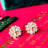 天然ダイヤモンド ペアシェイプ 18金ピアス