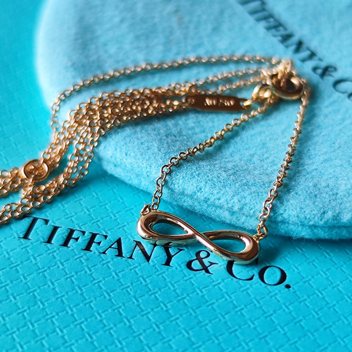TIFFANY＆Co. ティファニー インフィニティ ミニ ネックレス 18金PG