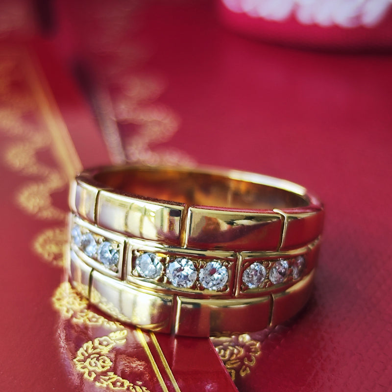 【Vintage Cartier】カルティエ パンテール オリアンヌ ダイヤモンドリング 18金YG リング