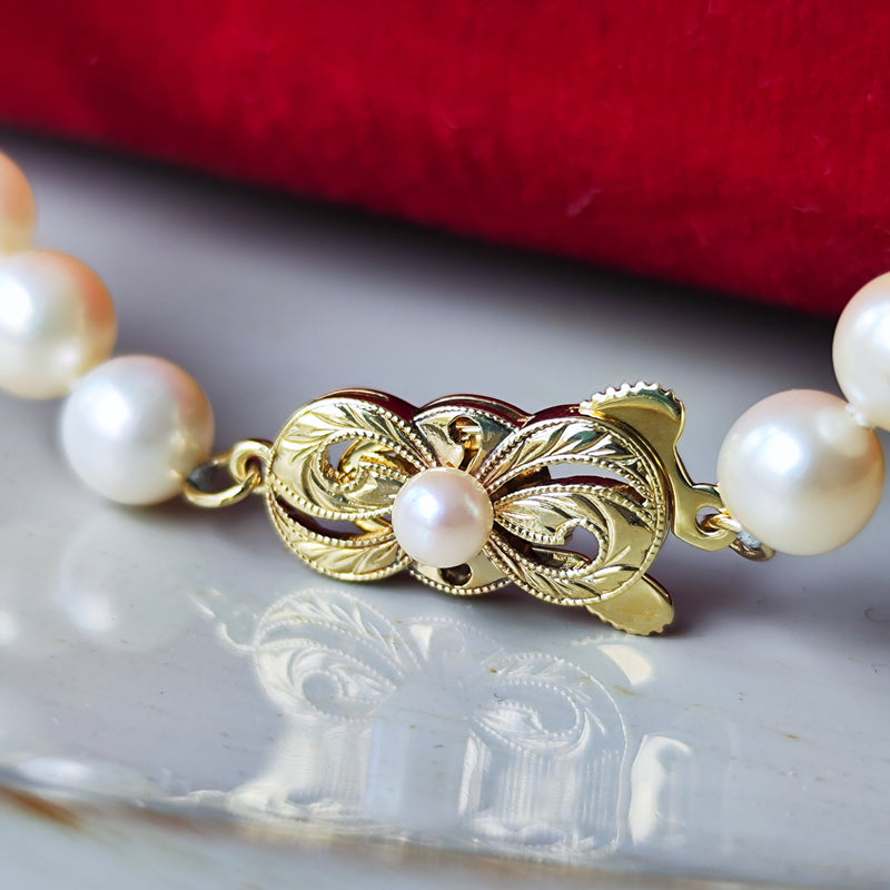 MIKIMOTO ミキモト あこや真珠 グラデーションネックレス