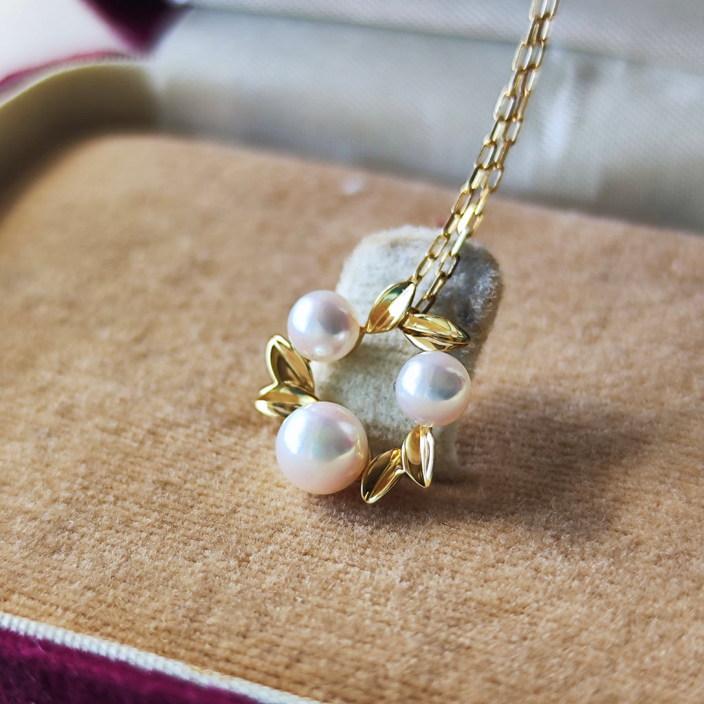 MIKIMOTO ミキモト あこや真珠 ネックレス 18金