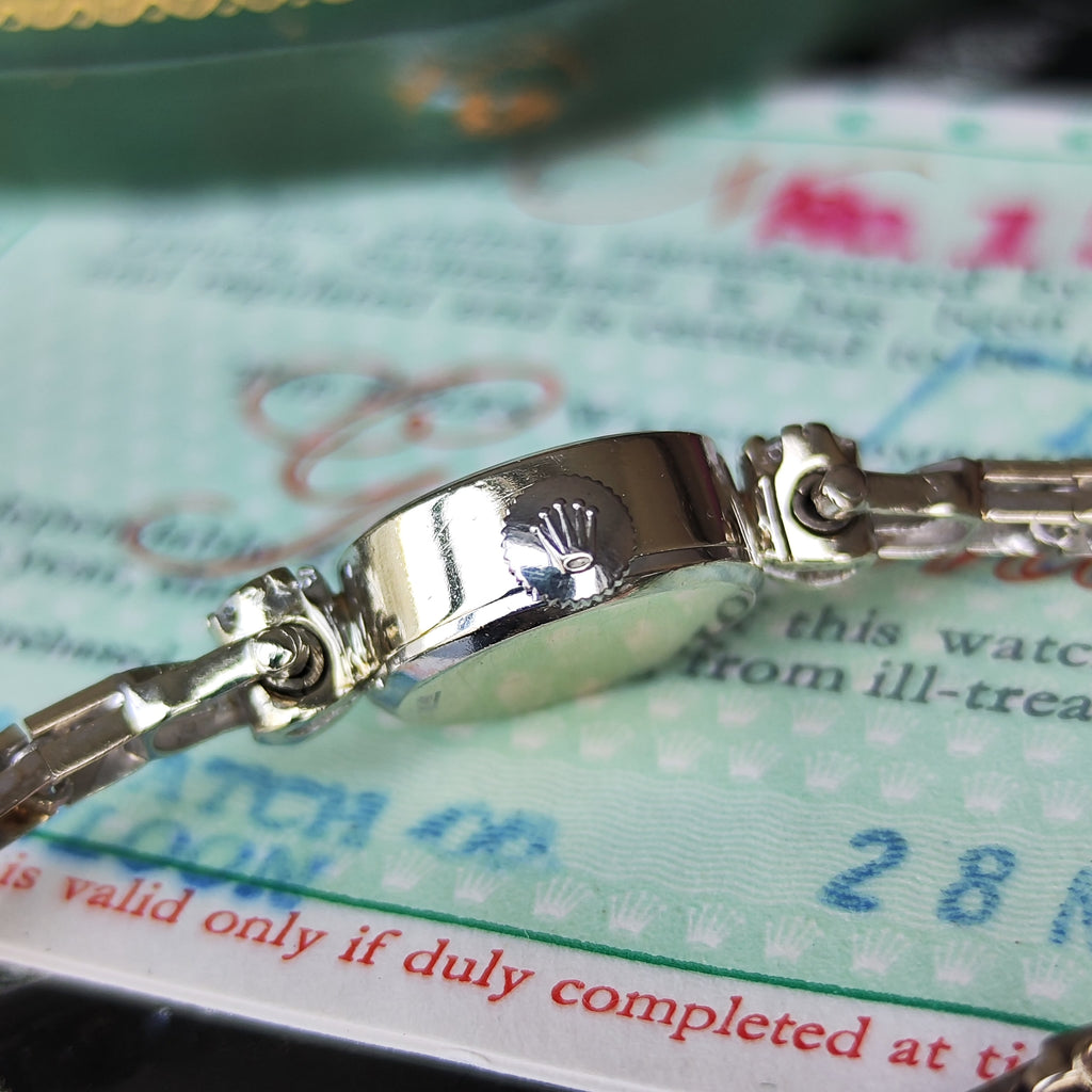 【OH済み】ROLEX ロレックス ダイヤモンド 14金無垢 ジュエリーウォッチ 手巻き