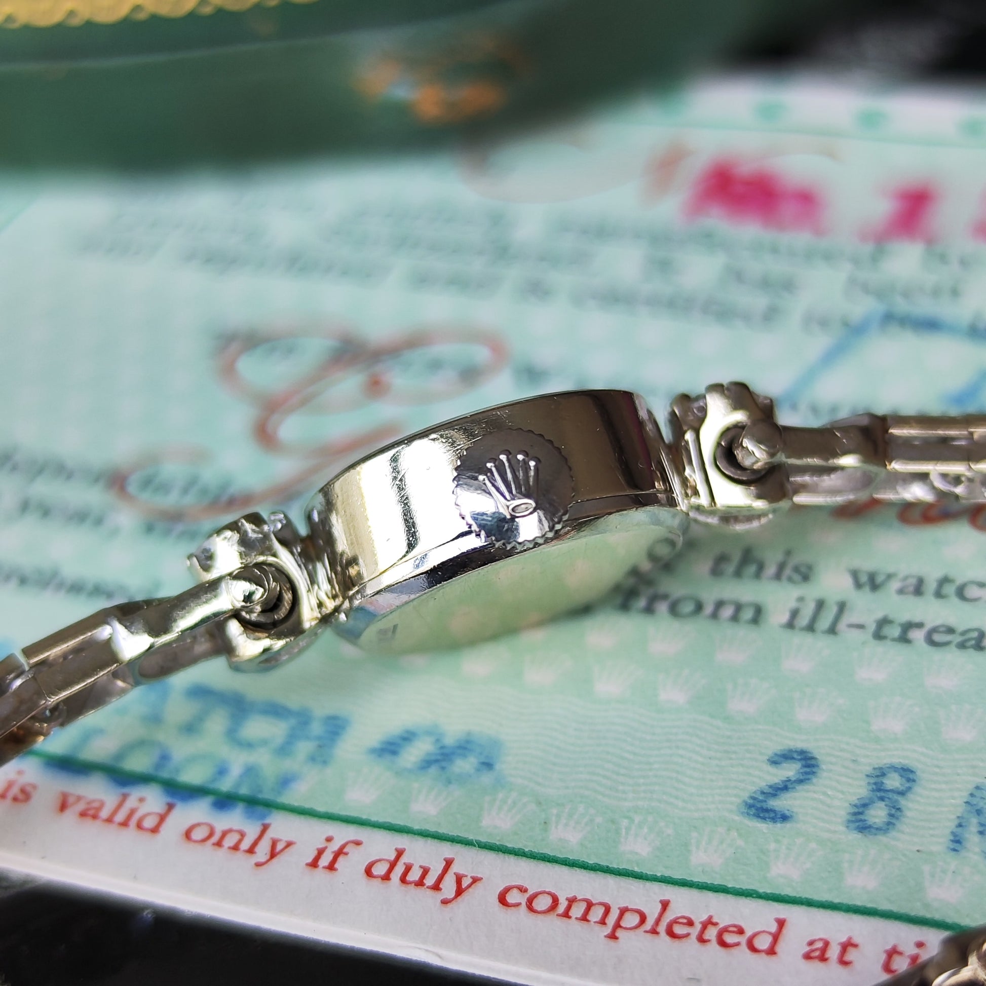 【OH済み】ROLEX ロレックス ダイヤモンド 14金無垢 ジュエリーウォッチ 手巻き