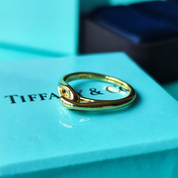 【オールドティファニー】TIFFANY&Co
ティファニー ノットリング 18金YG