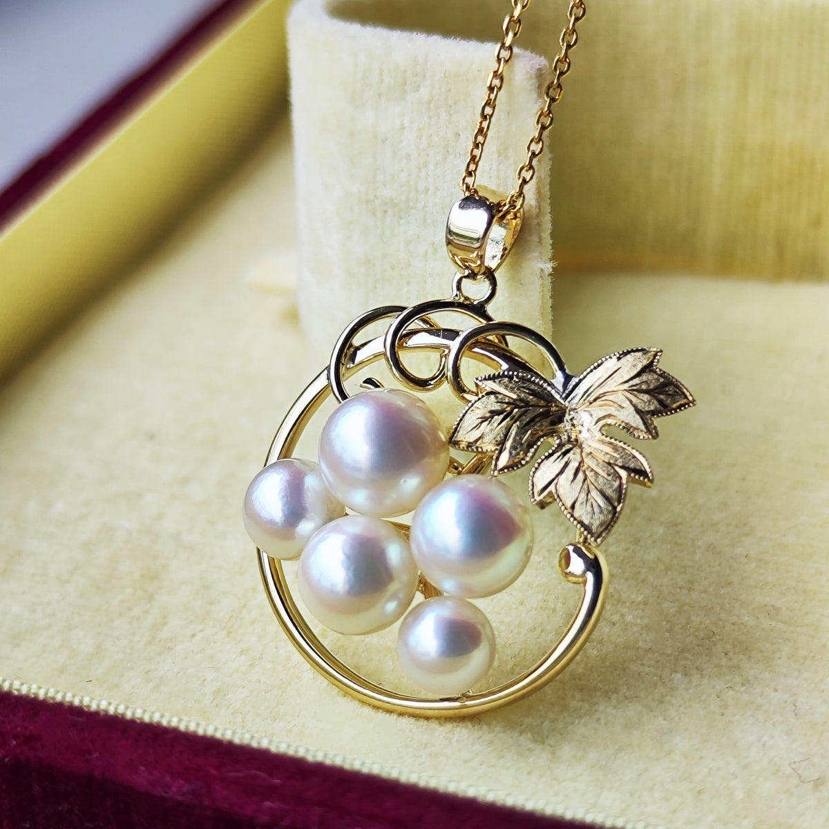 【オールドミキモト 】MIKIMOTO ミキモト あこや真珠 14金 ペンダントトップ陽刻