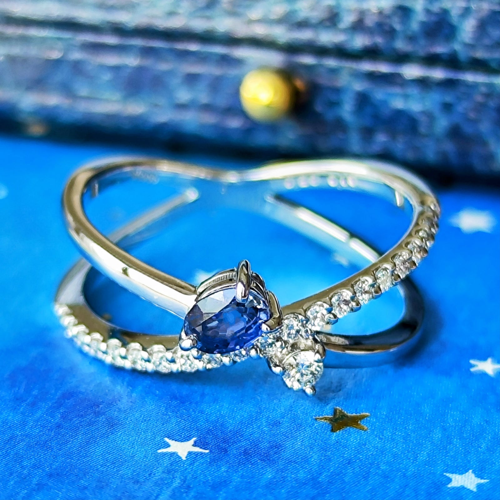 Pt850　天然 サファイアリング　S0.67ct　D0.08ct　ダイヤモンド 幻のサファイア ヨーゴ渓谷】天然サファイア 天然ダイヤモンド