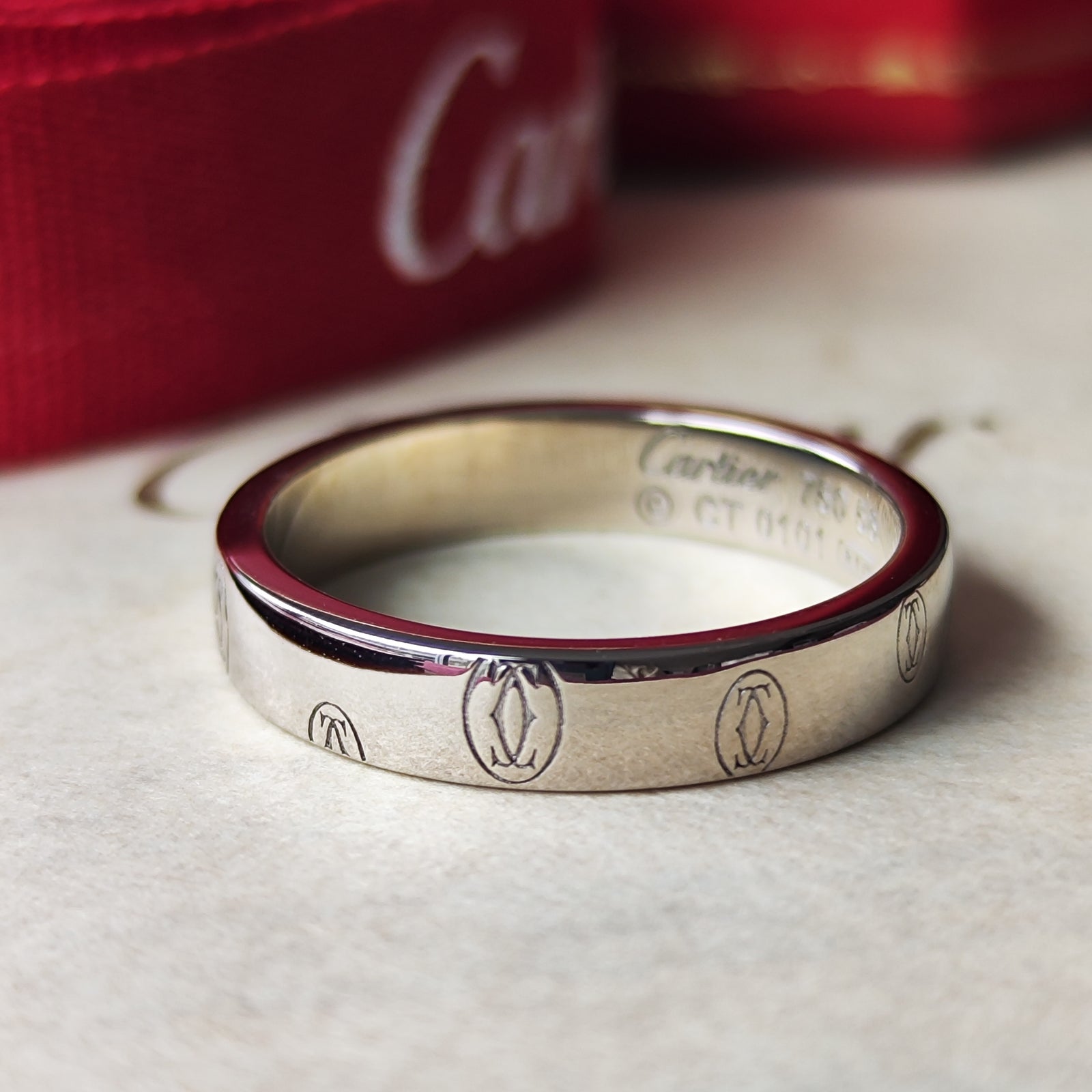 CARTIER ハッピーバースデー リング・指輪 Cartier カルティエ ハッピーバースデー リング 18金WG – Mico宝飾店