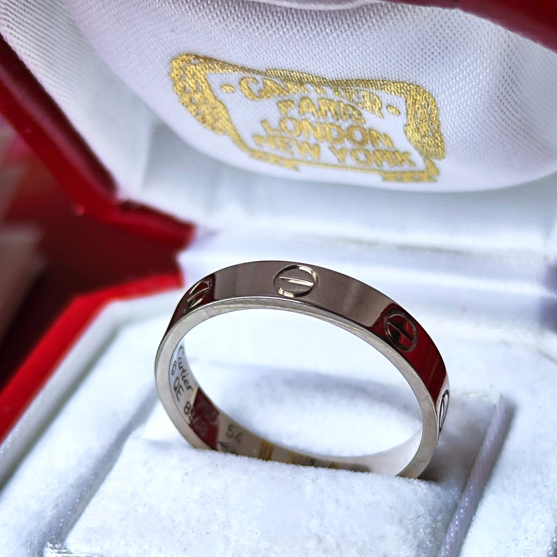 Cartier カルティエ ミニラブリング 18金WG 14号