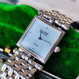 Van Cleef & Arpels ヴァンクリーフ&アーペル クラシックカレ ブルーグリーンシェル文字盤 ダイヤモンド クォーツ腕時計