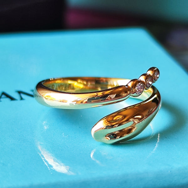 TIFFANY &Co ティファニー スネークリング ダイヤモンド リング