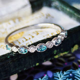 【初期の頃のルース】天然グランディディエライト 天然ダイヤモンド プラチナ リング