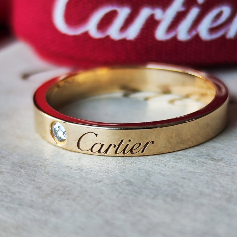 Cartier カルティエ Cドゥ ダイヤモンドリング 18金PG 15号
