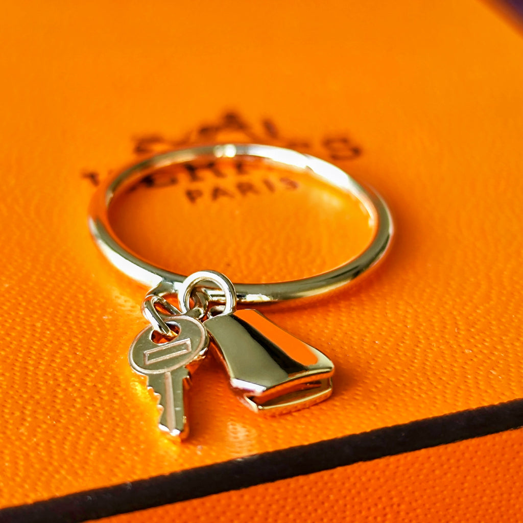 【お値下げ】HERMES エルメス ケリー クロシェットリング 18金