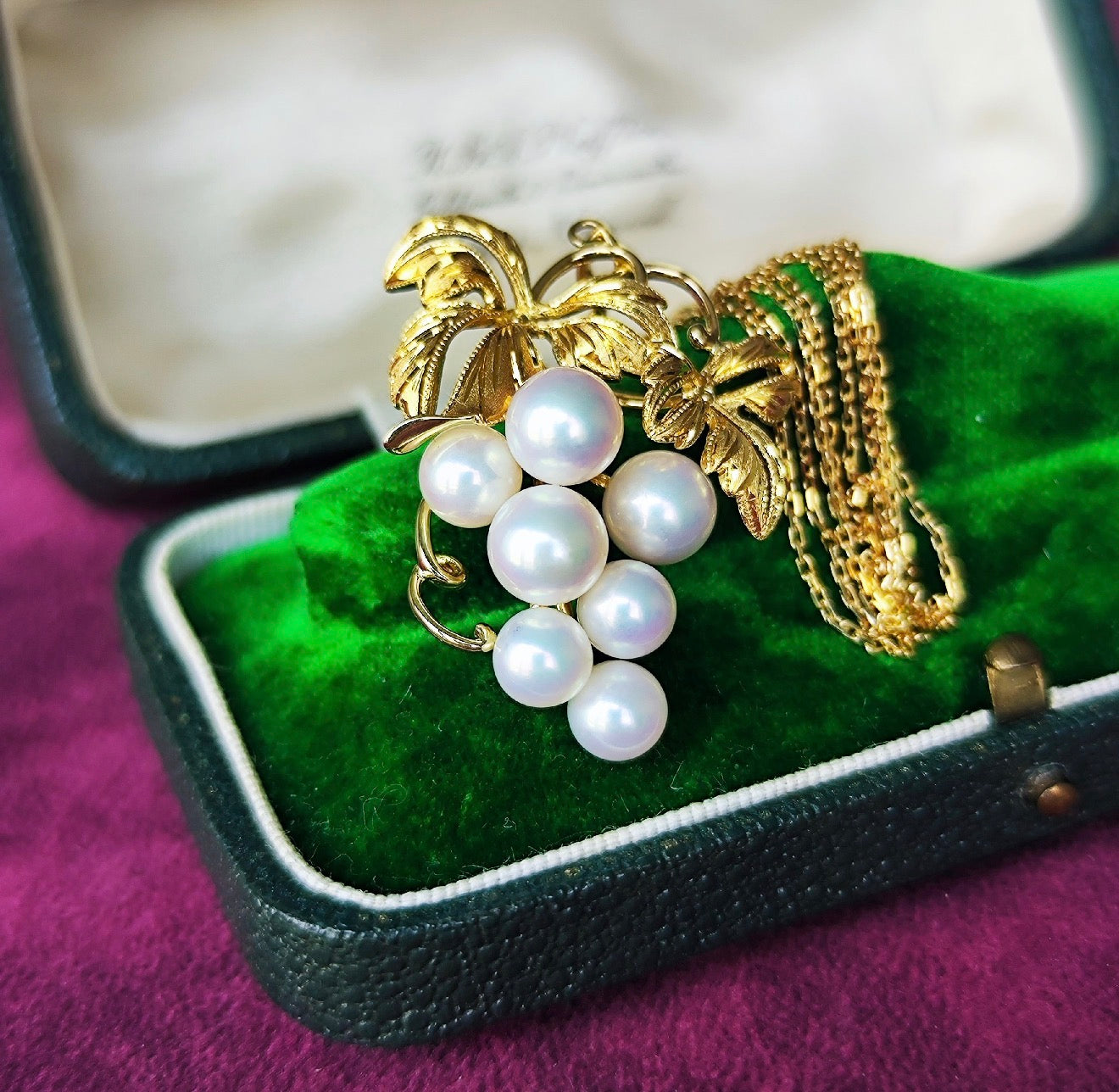 MIKIMOTO ミキモト あこや真珠 葡萄 ネックレス 18金