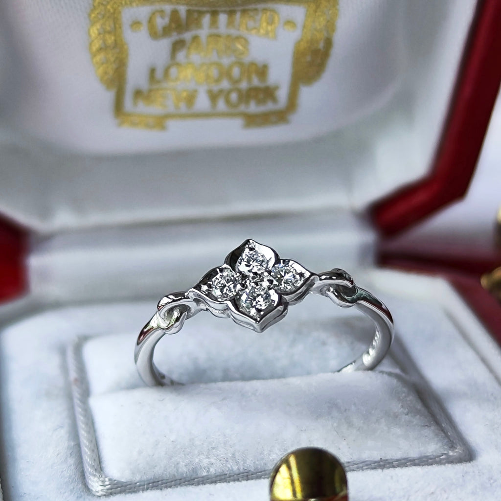 【Vintage Cartier】カルティエ ヒンドゥリング 18金WG 50