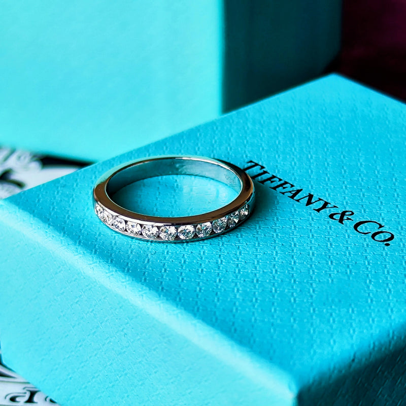 TIFFANY &Co ティファニー ダイヤモンド ハーフエタニィリング プラチナ