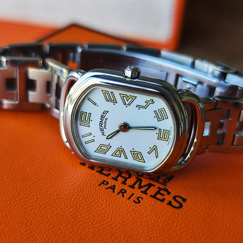 HERMES エルメス ラリー クォーツ腕時計