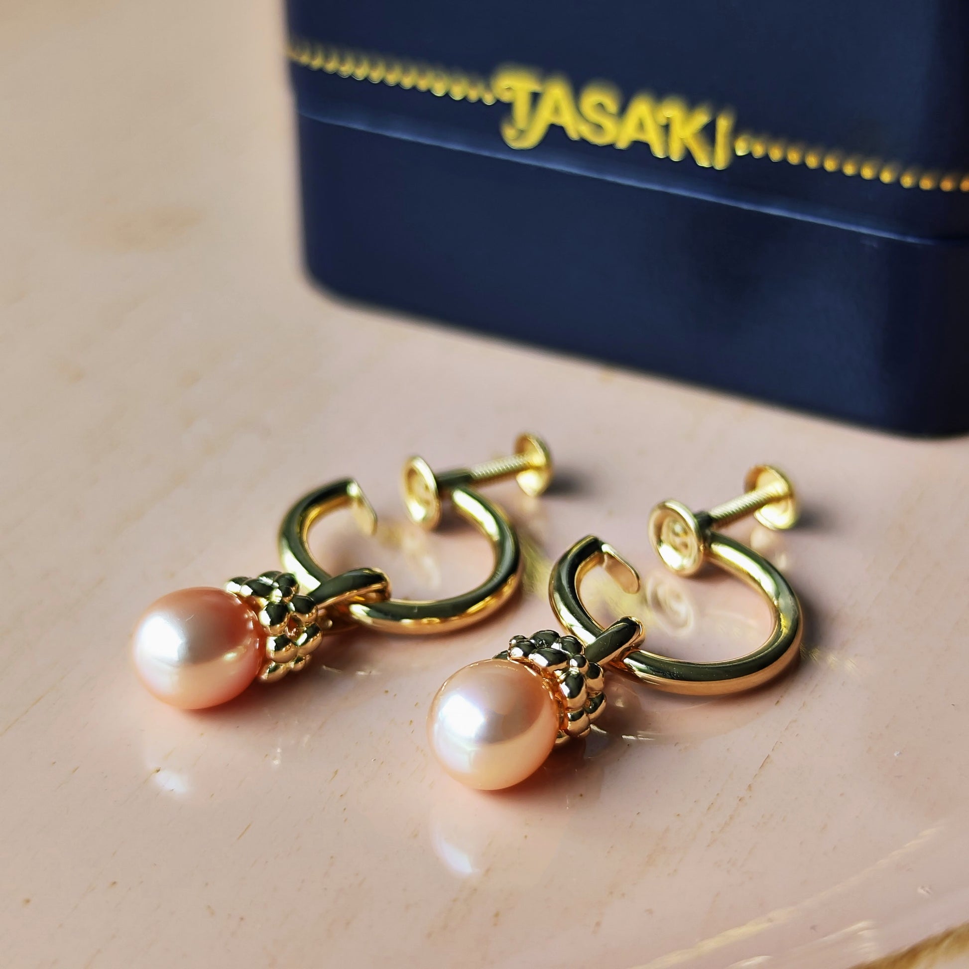 TASAKI 田崎真珠 淡水真珠 イヤリング チャーム