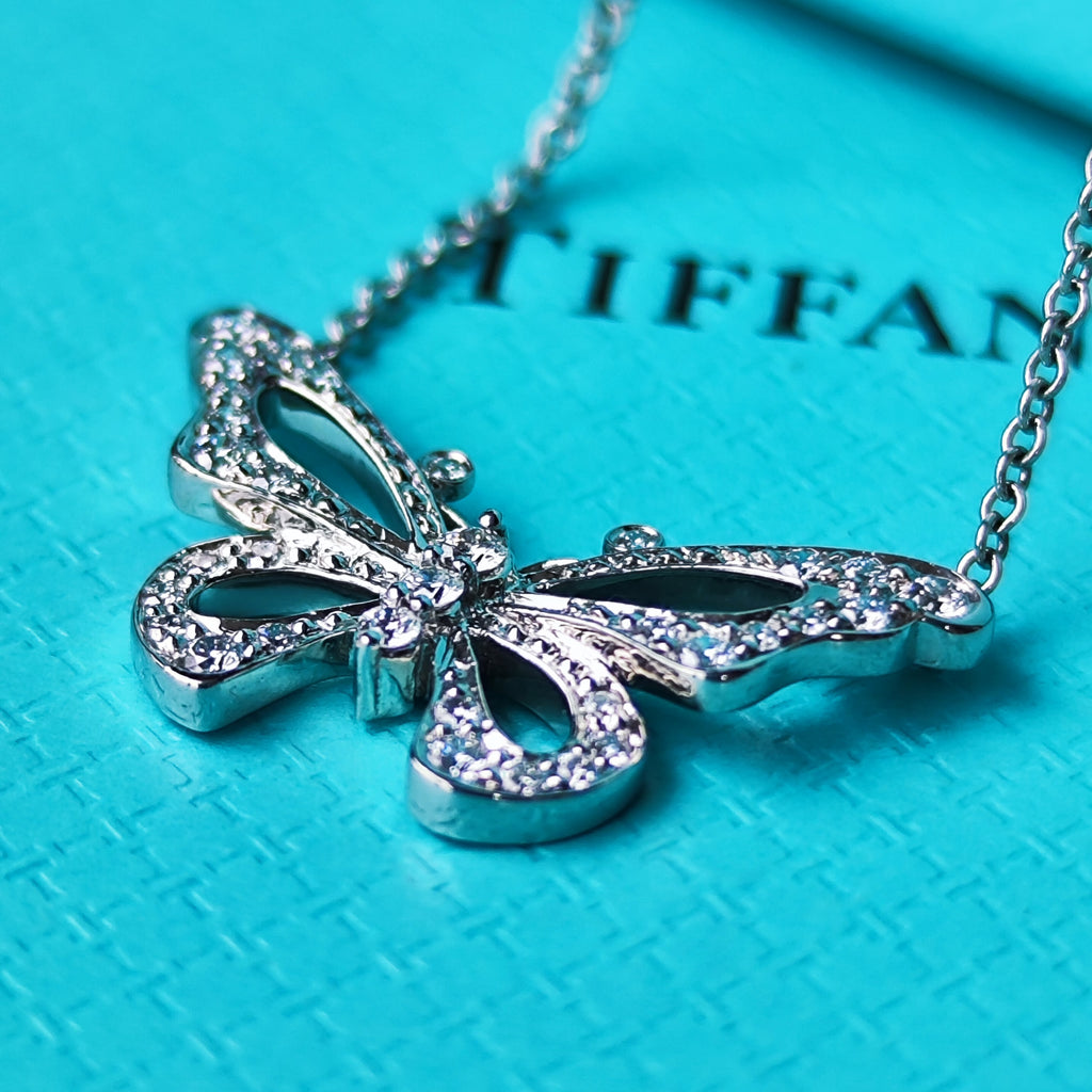 TIFFANY &Co ティファニー バタフライ蝶々 ネックレス