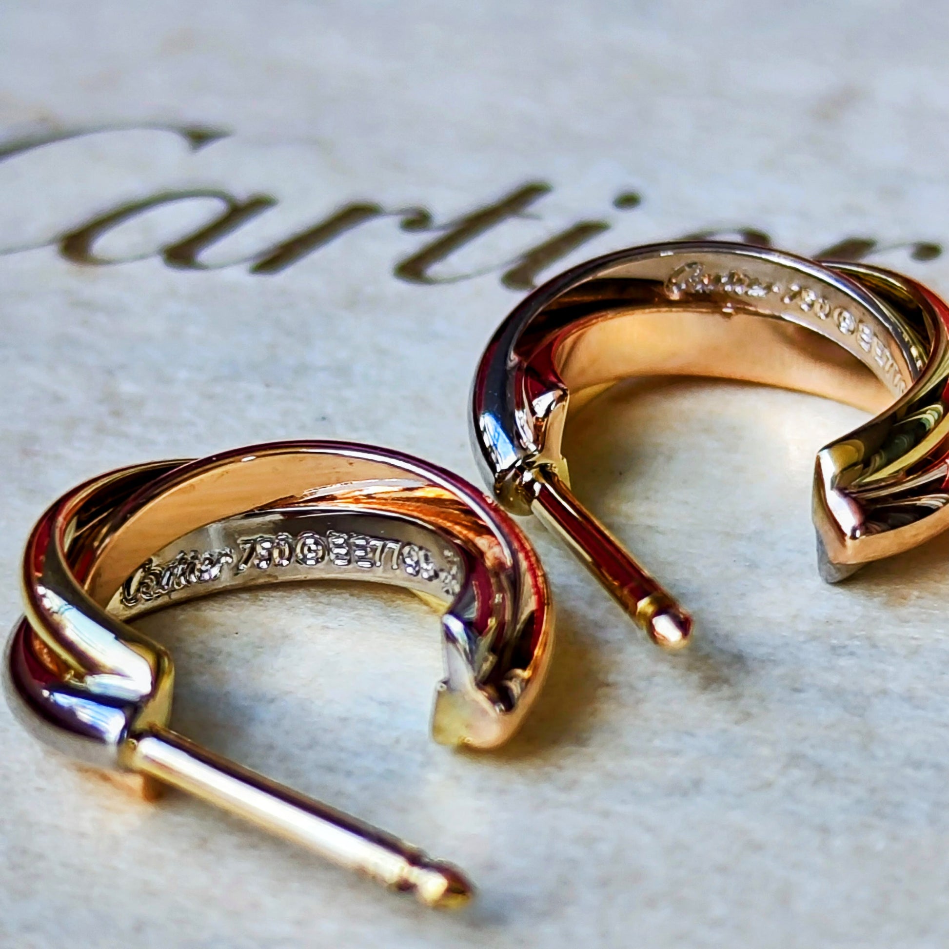 Cartier カルティエ トリニティピアス