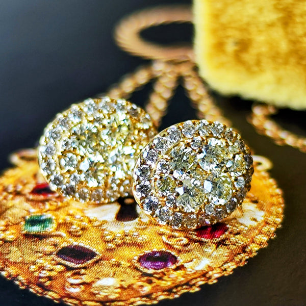 天然ダイヤモンド 18金ピアス
