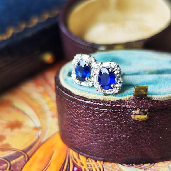 【新品未使用】PT900 天然サファイア　天然ダイヤモンド　ピアス B4797B6F-33E4-43BA-A62B-