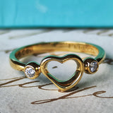 【オールドティファニー】TIFFANY&Co
ティファニー オープンハート ダイヤモンド リング
