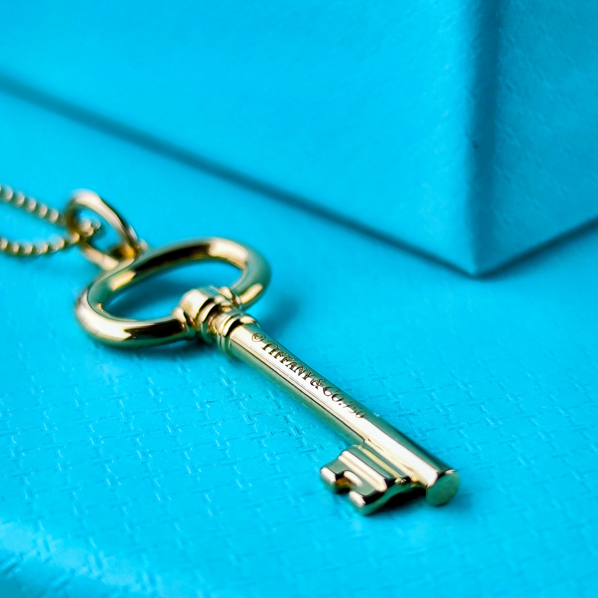 TIFFANY &Co ティファニー オーバルキーネックレス 18金YG