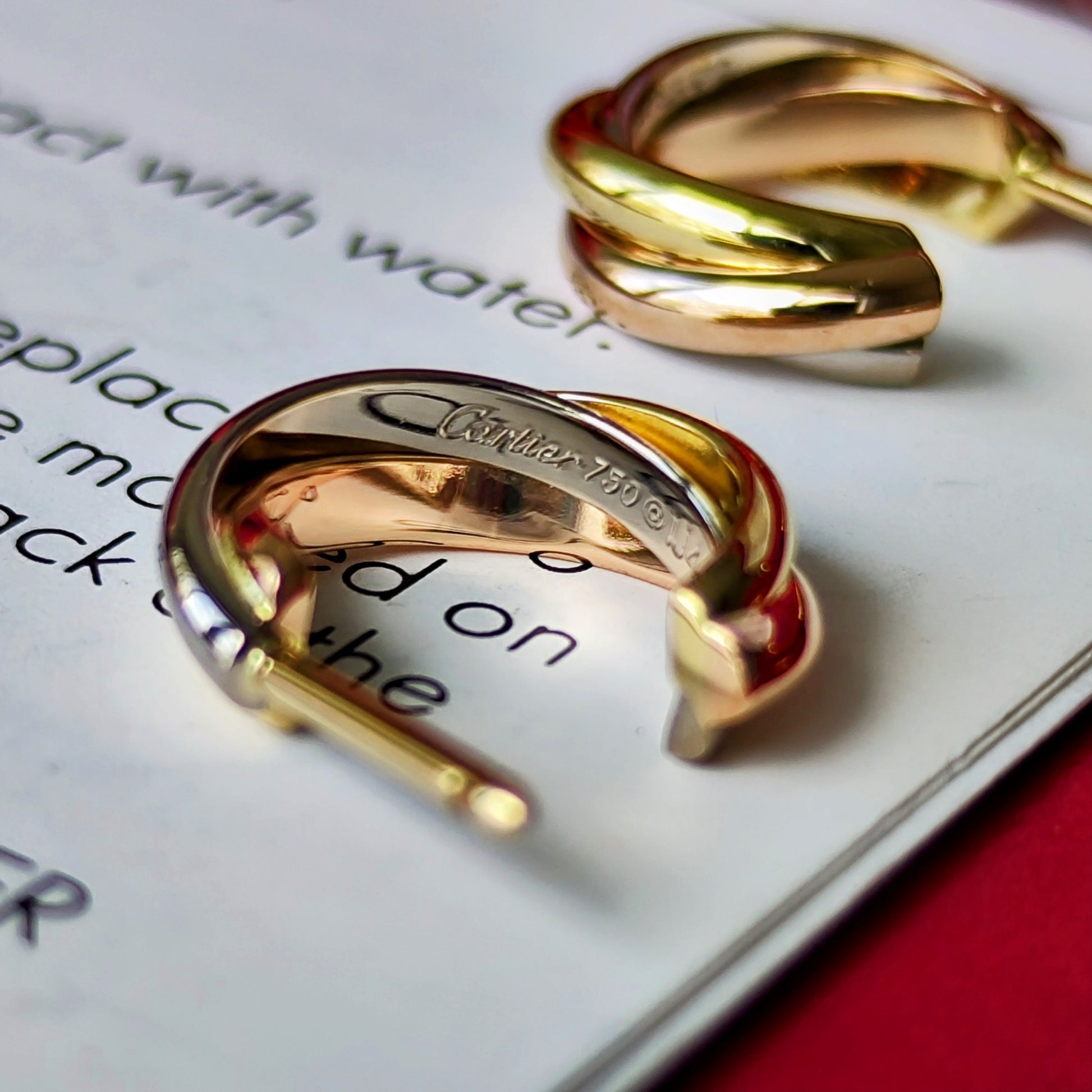 Cartier カルティエ トリニティピアス