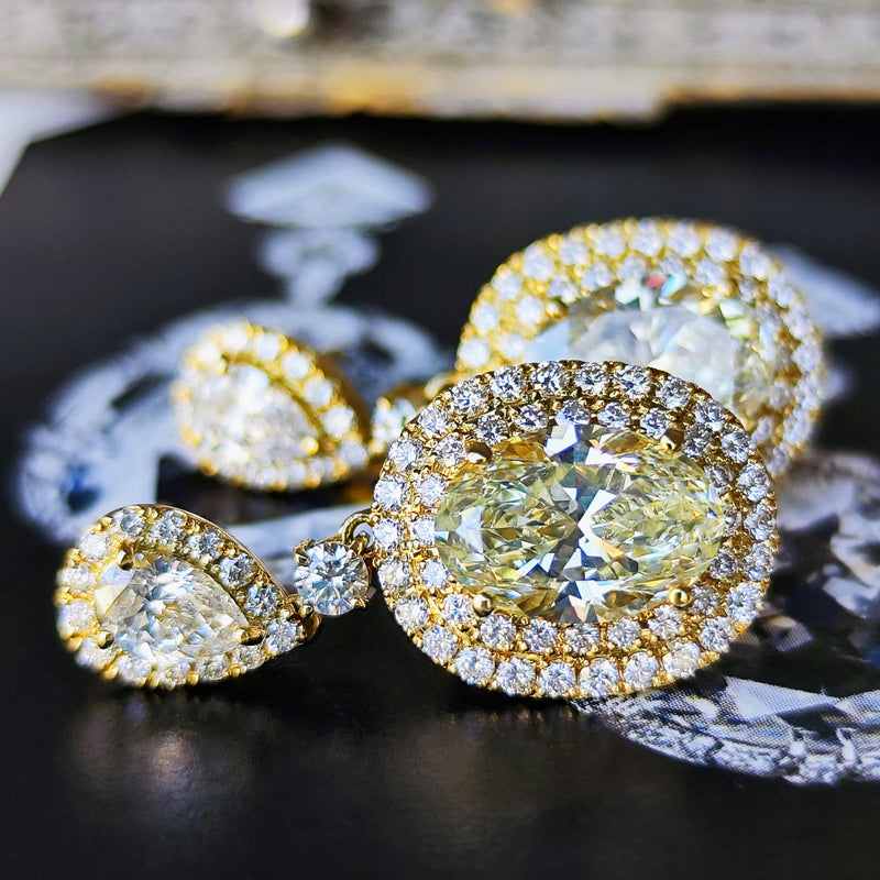 【大粒】天然ダイヤモンド 計4.02ct 1.76ct 18金ピアス GIA