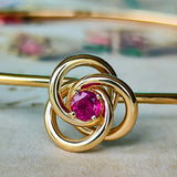 【オールドティファニー】TIFFANY &Co ティファニー 天然ルビー バングル