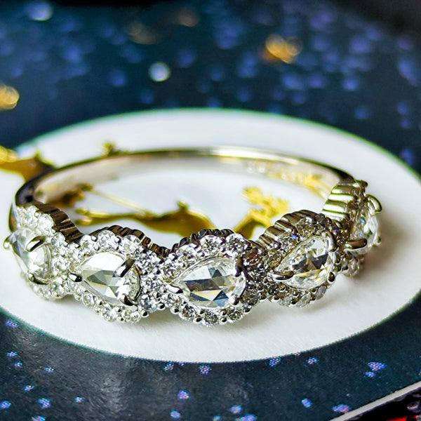 【ローズカット】天然ダイヤモンド リング