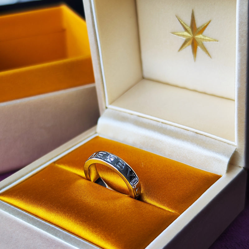 BVLGARI ブルガリ ダブルロゴリング 18金WG リング