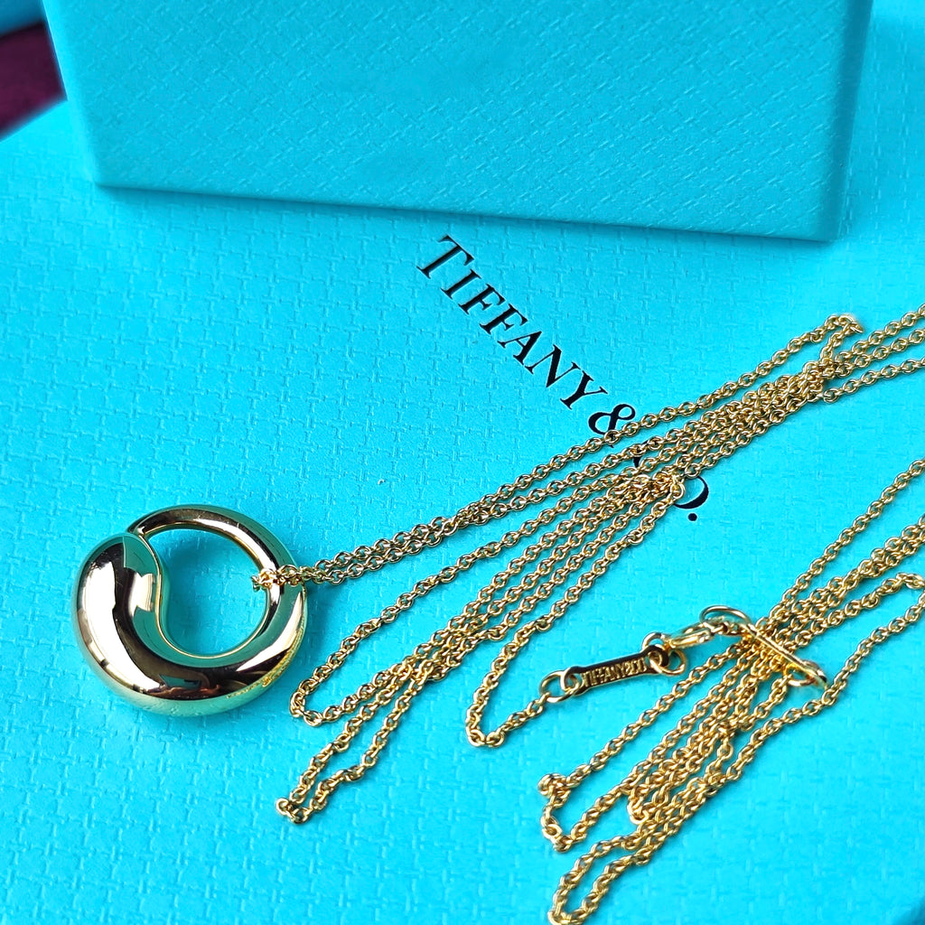 TIFFANY &Co ティファニー エターナルサークル ネックレス 18金YG