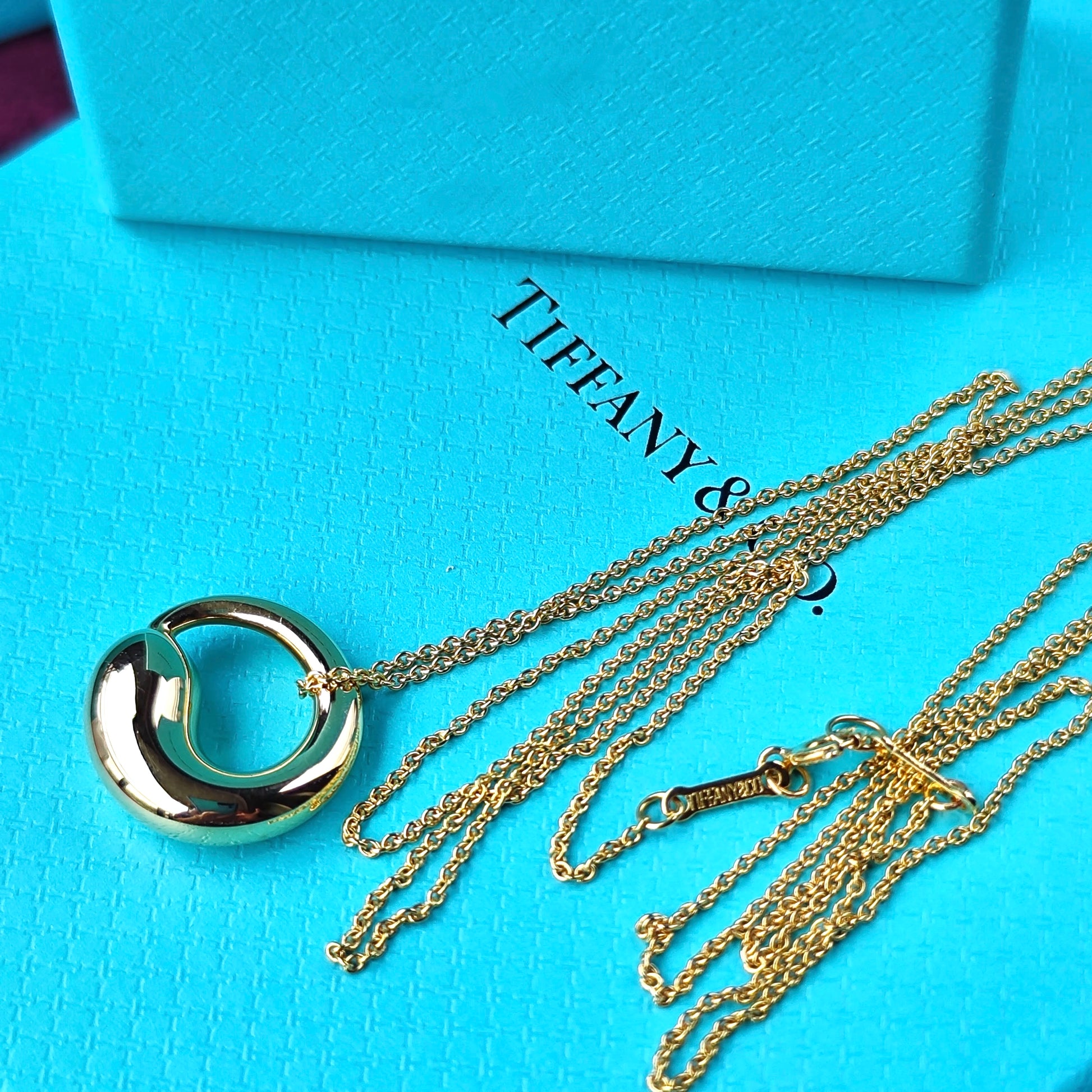TIFFANY &Co ティファニー エターナルサークル ネックレス 18金YG