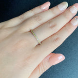 【イエローダイヤ】天然ダイヤモンド ハーフエタニティリング