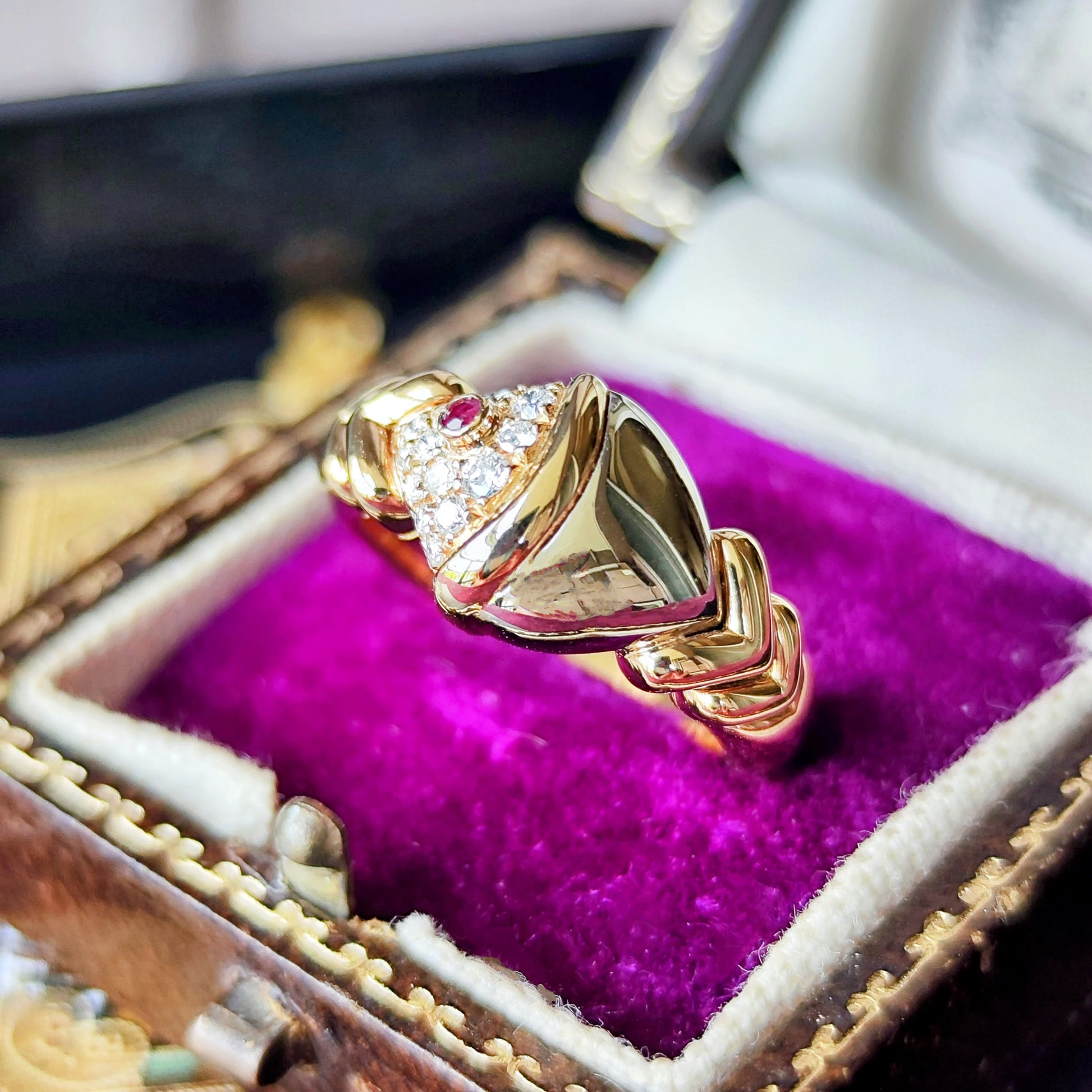 BVLGARI ブルガリナチュラリア ルビー ダイヤモンド リング