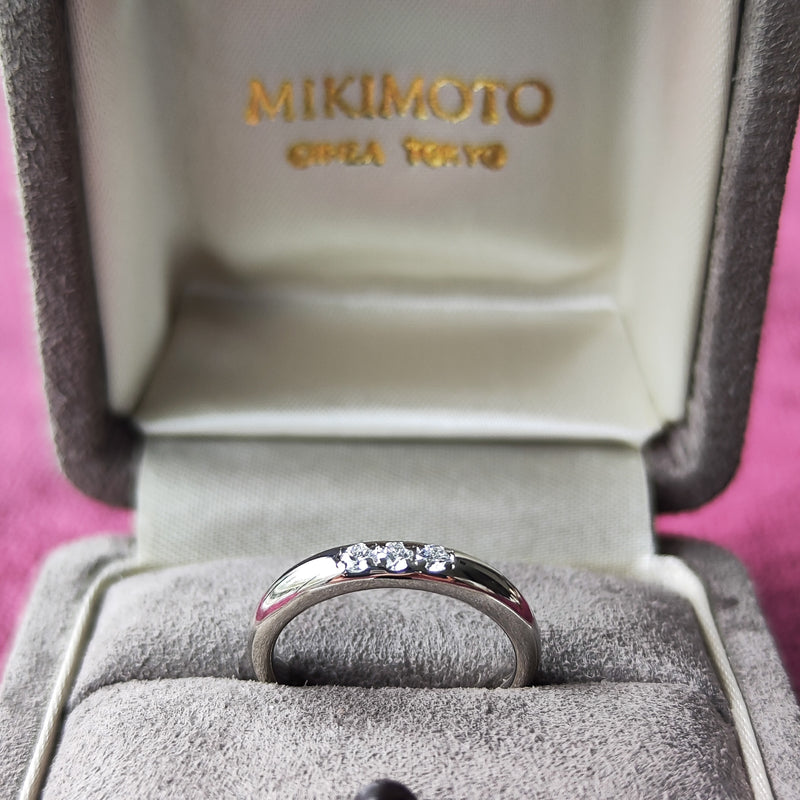 MIKIMOTO　ミキモト　可愛い天然ダイヤモンドリング　指輪　Pt950 楽天市場】MIKIMOTO / ミキモト ダイヤリング Pt950 0.10ct 10号