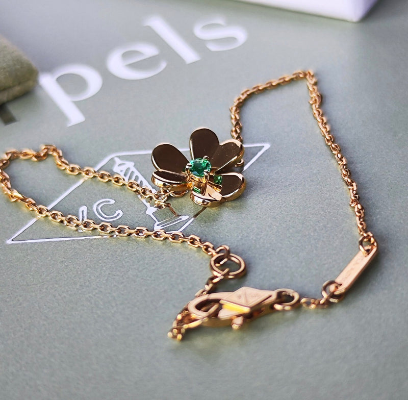 Van Cleef & Arpels ヴァンクリーフ&アーペル フリヴォル ミニ エメラルド ブレスレット