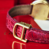 【金無垢】Cartier カルティエ トリニティ純正ダイヤモンド 18金無垢 クォーツ腕時計