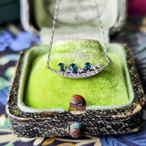 【初期の頃のルース】天然グランディディエライト 天然ダイヤモンド ネックレス