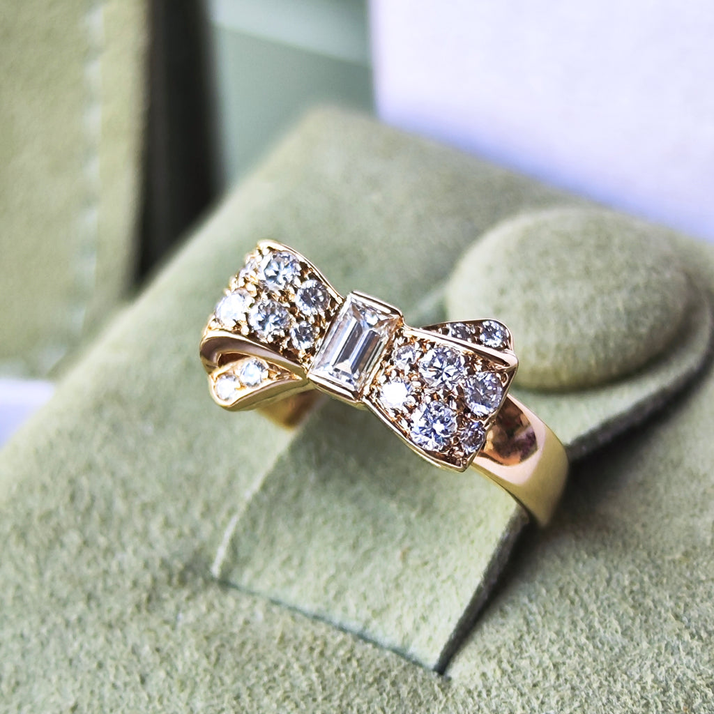 【Vintage Van Cleef & Arpels】ヴァンクリーフ&アーペル リボンリング