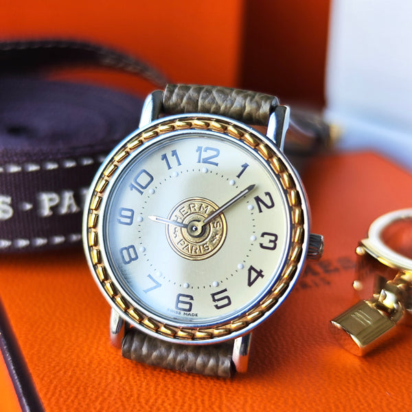 HERMES エルメス セリエ 腕時計 クォーツ