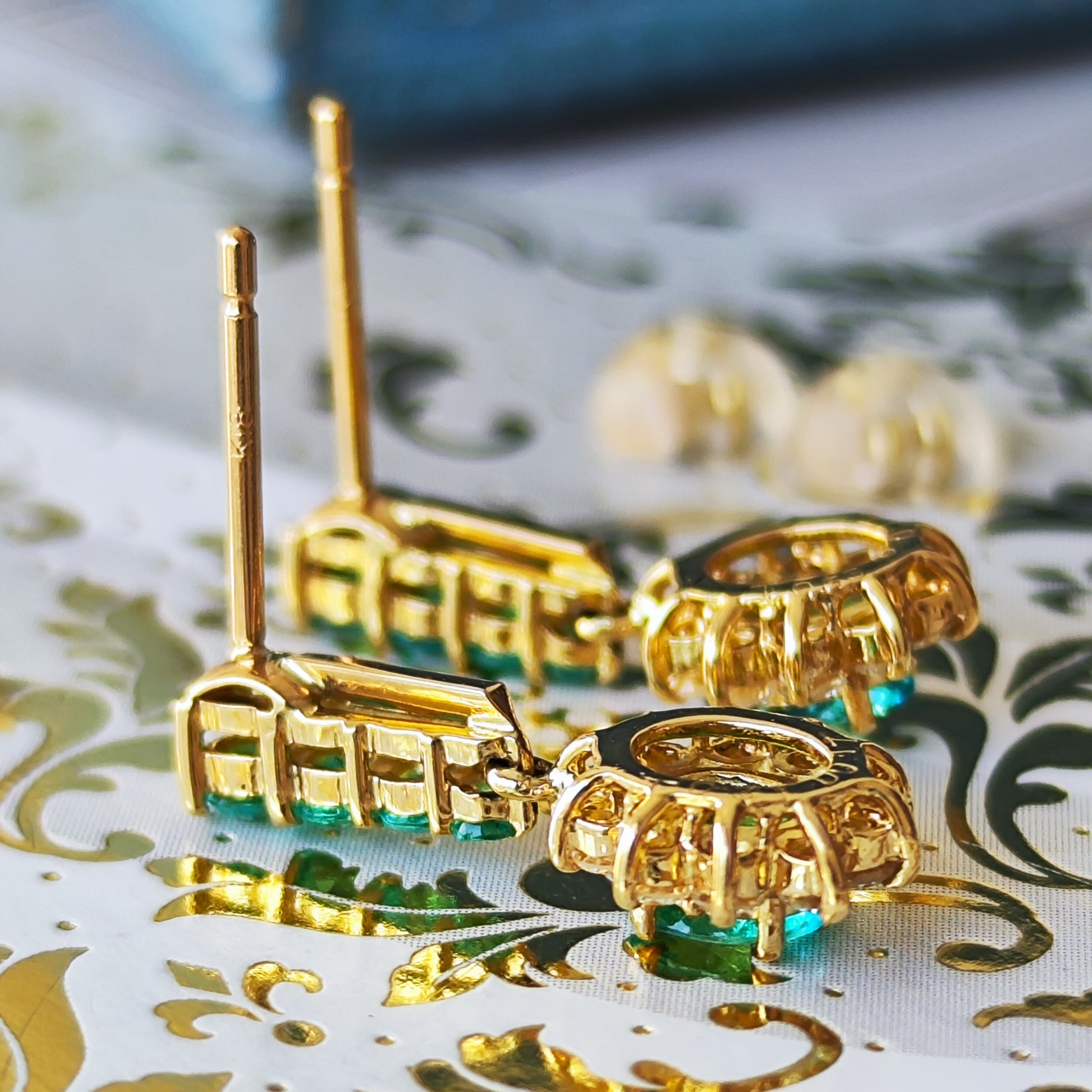 ブラジルバターリャ産 天然パライバトルマリン 天然ダイヤモンド ピアス GIA