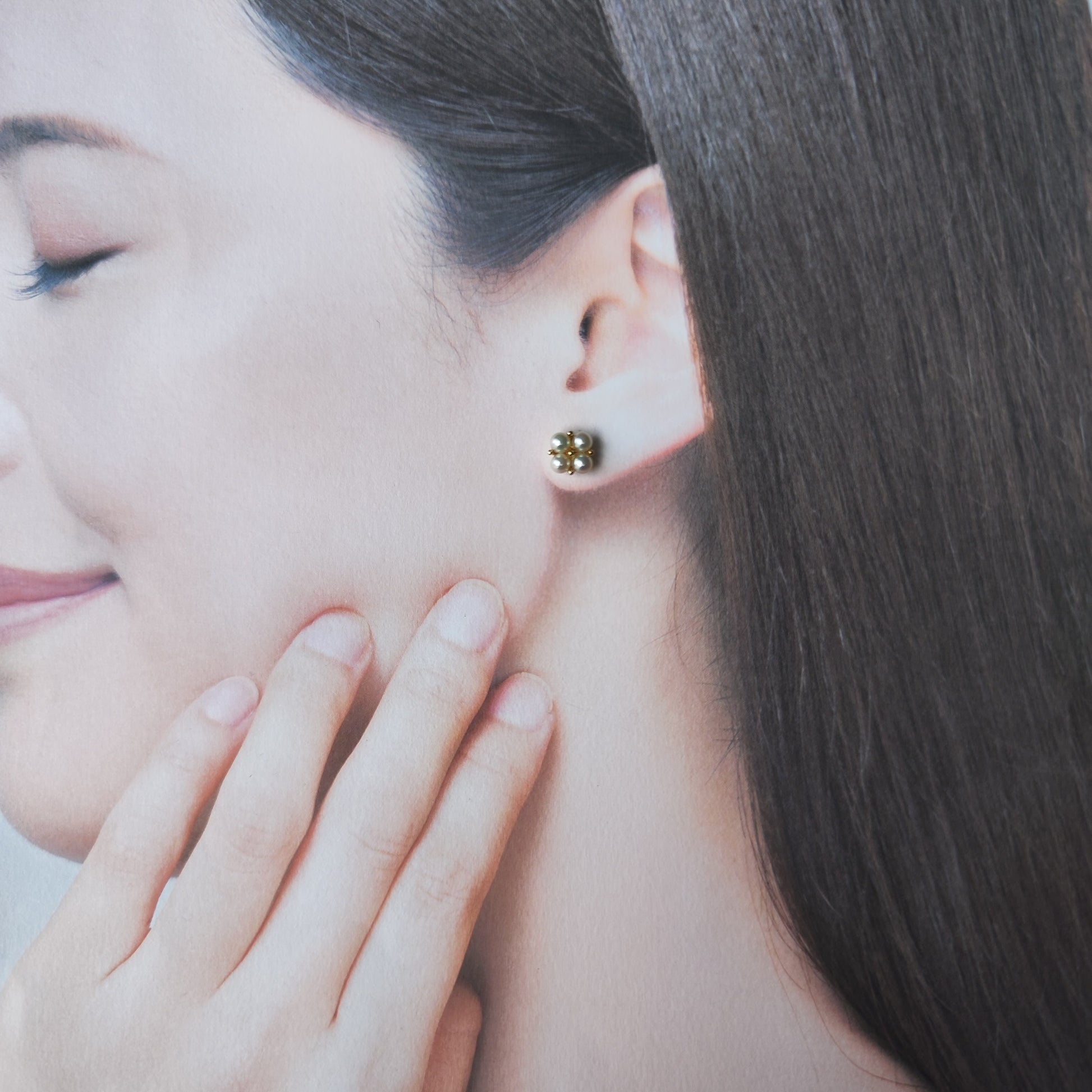 MIKIMOTO ミキモト あこや真珠 18金ピアス