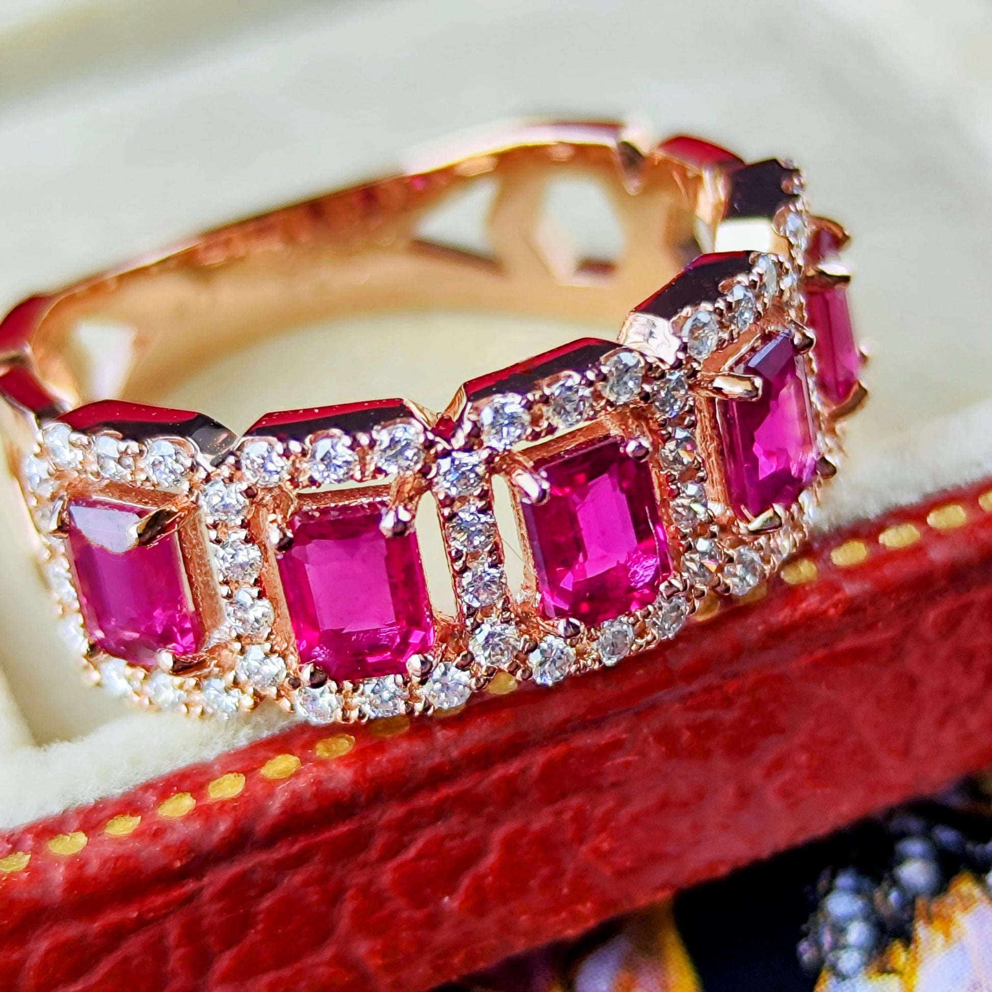 天然ルビー 1.24ct 天然ダイヤモンド リング
