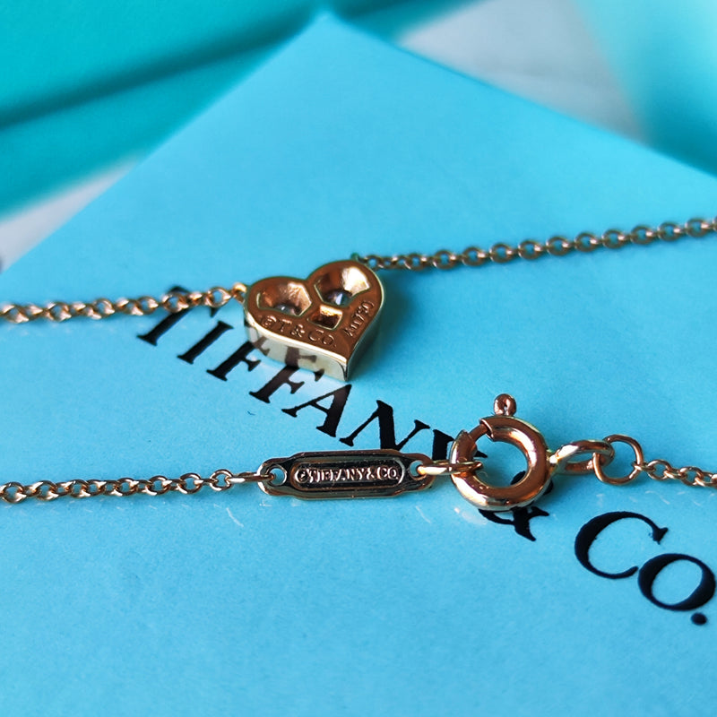 TIFFANY &Co ティファニー センチメンタルハート ダイヤモンド ネックレス
